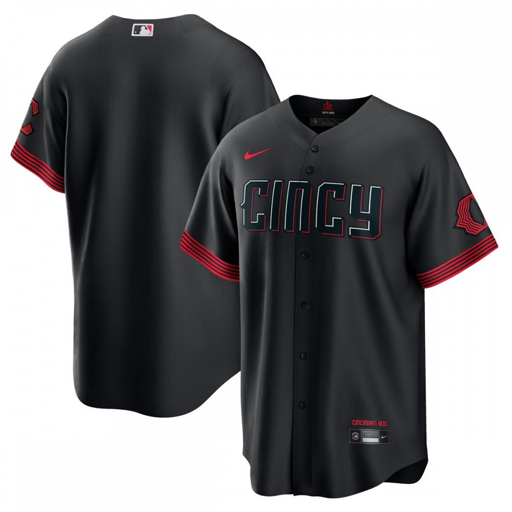 Cincinnati Reds Nike 2023 City Connect Replica MLB Jersey - Black