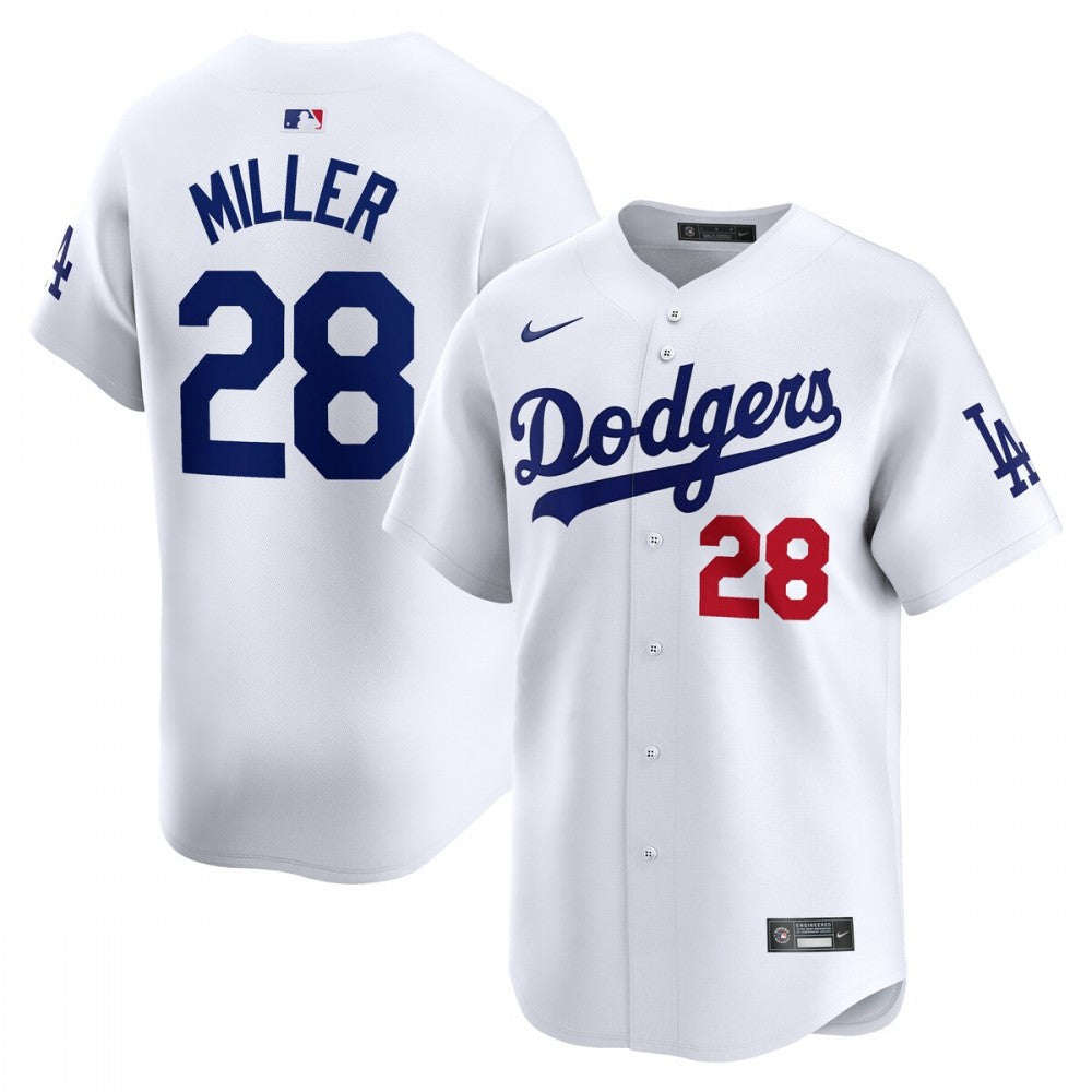 Bobby Miller Los Angeles Dodgers Nike Home Limited Player MLB Jersey - White