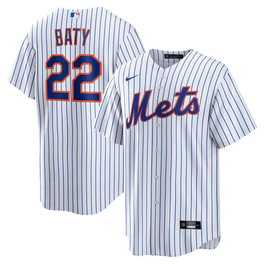 Brett Baty New York Mets Nike Replica Player MLB Jersey - White