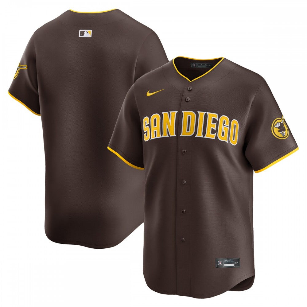 San Diego Padres Nike Away Limited MLB Jersey - Brown