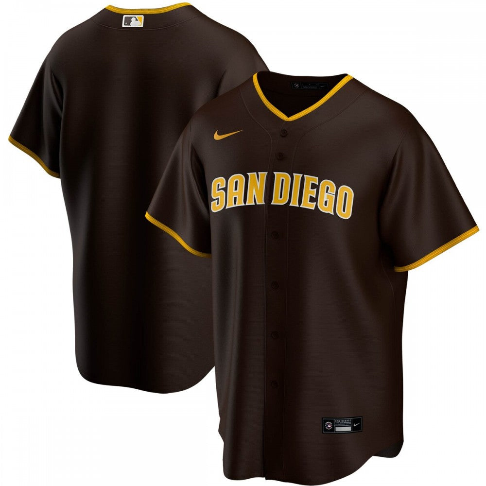 San Diego Padres Nike Road Replica Team MLB Jersey - Brown