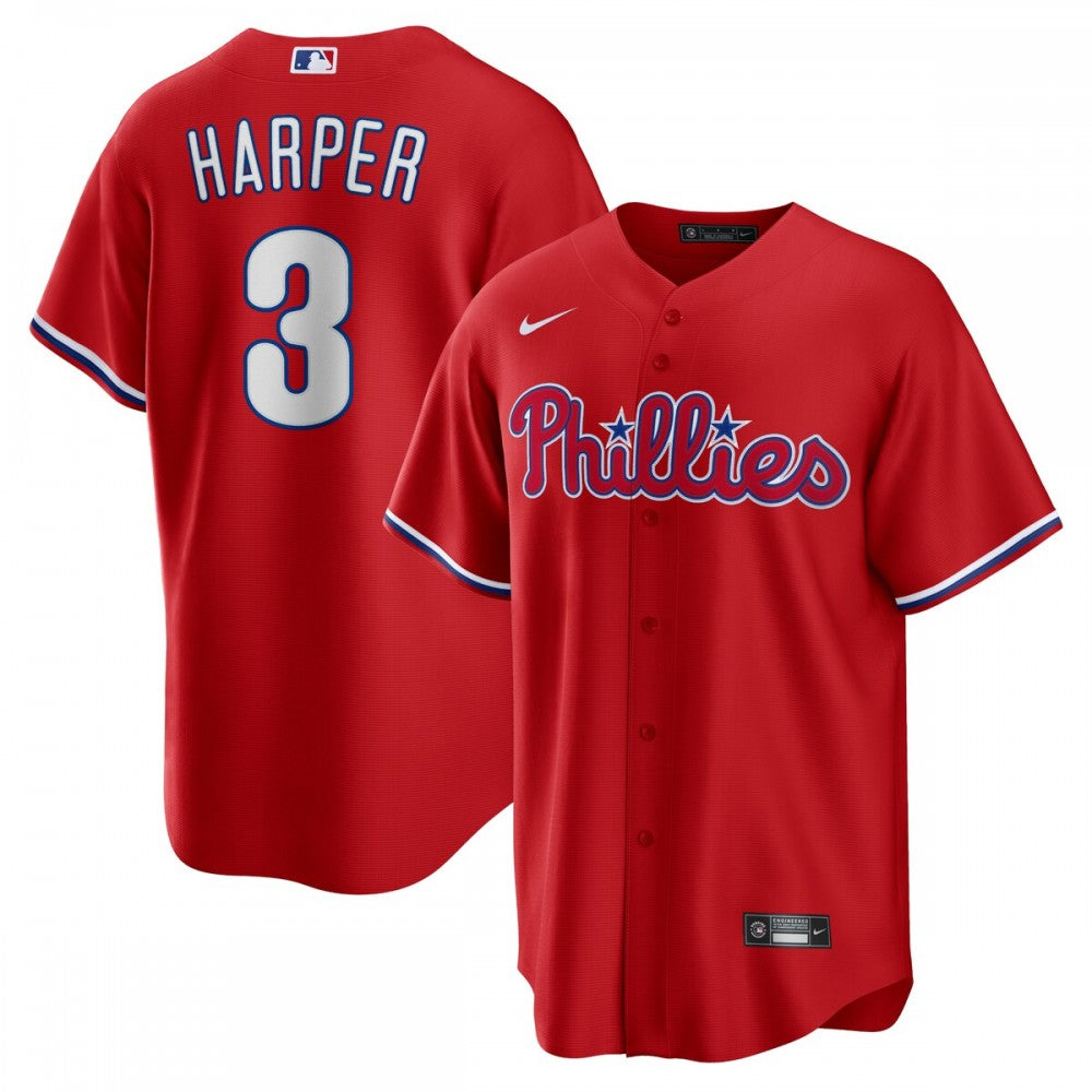 Bryce Harper Philadelphia Phillies Nike Alternate Replica Player Name MLB Jersey - Red