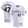 Cal Quantrill Colorado Rockies Nike Home Limited Player MLB Jersey - White