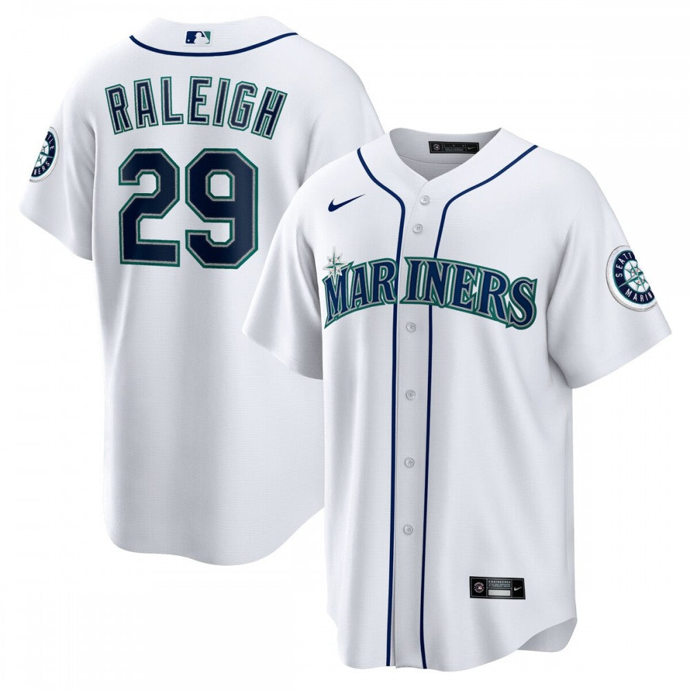 Cal Raleigh Seattle Mariners Nike Home Replica MLB Jersey - White