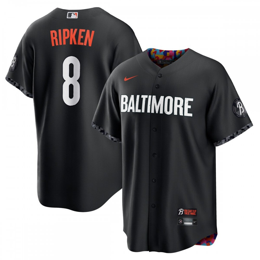 Cal Ripken?Baltimore Orioles Nike 2023 City Connect Replica Player MLB Jersey - Black
