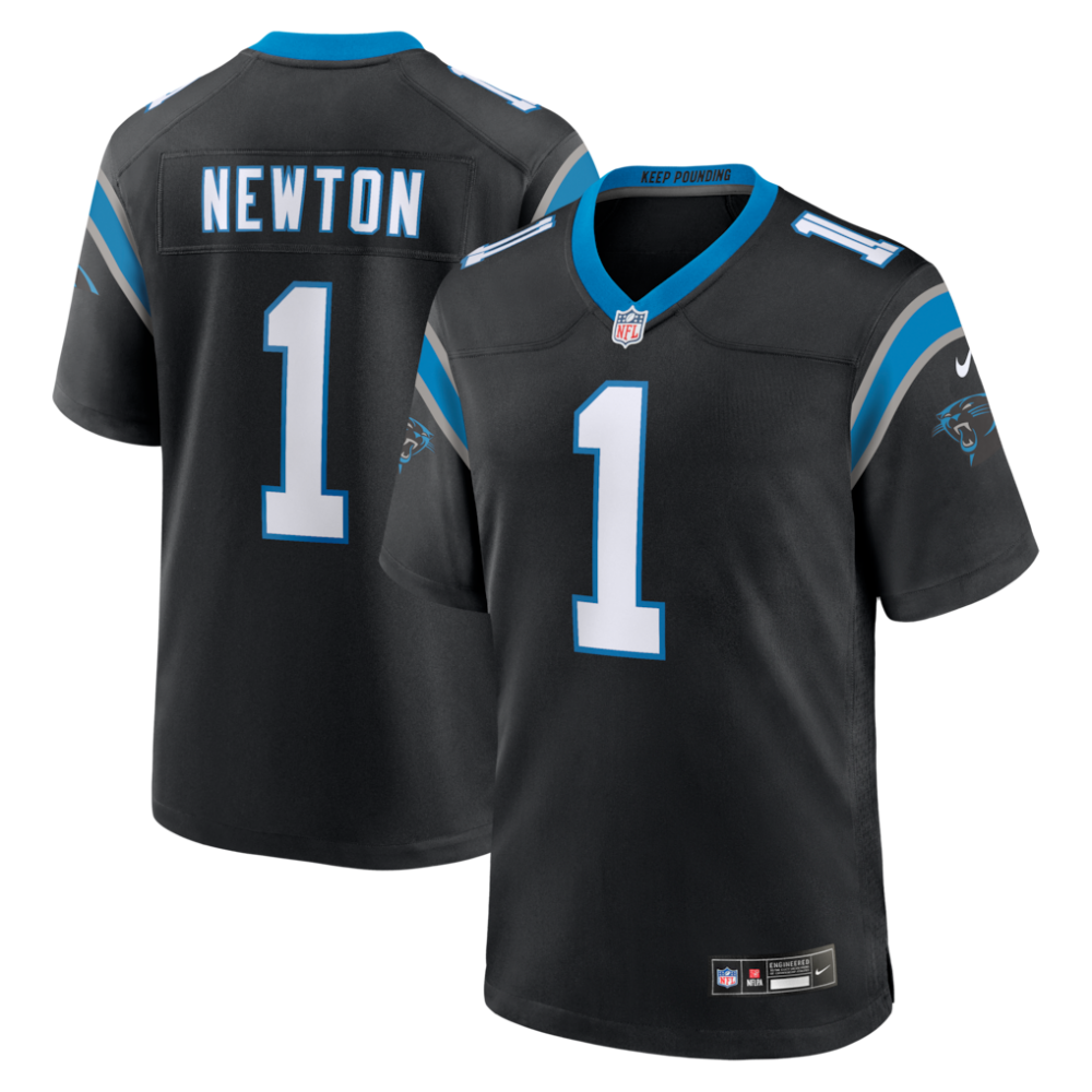 Cam Newton Carolina Panthers Nike Team Retired Game Jersey -  Black