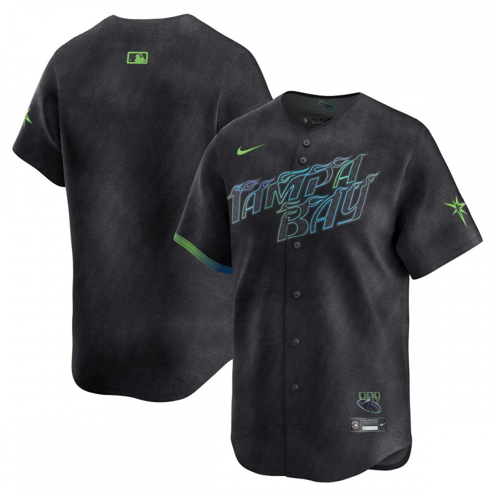 Tampa Bay Rays Nike 2024 City Connect Limited MLB Jersey - Charcoal