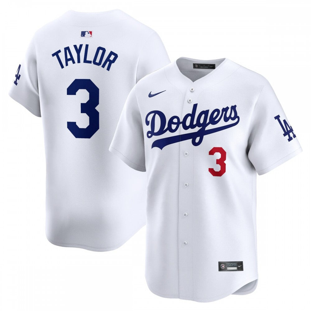 Chris Taylor Los Angeles Dodgers Nike Home Limited Player MLB Jersey - White