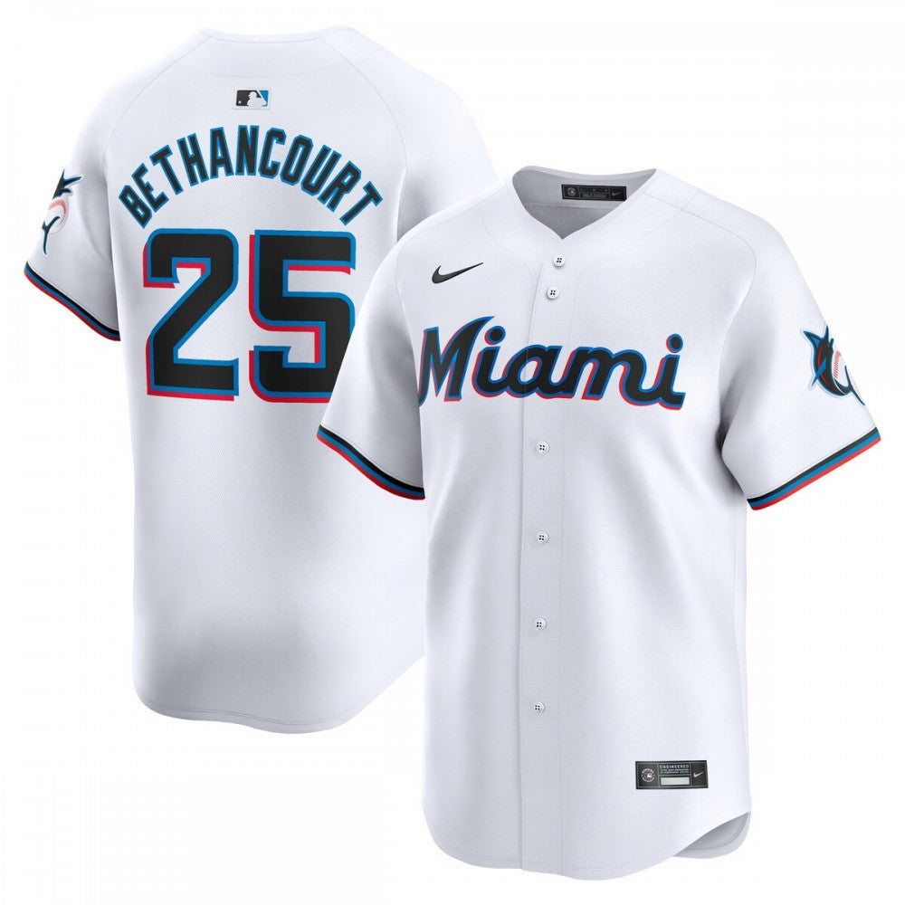 Christian Bethancourt Miami Marlins Nike Home Limited Player MLB Jersey - White