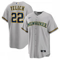 Christian Yelich Milwaukee Brewers Nike Alternate Replica Player MLB Jersey - Gray