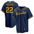 Christian Yelich Milwaukee Brewers Nike Alternate Replica Player MLB Jersey - Navy