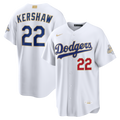Clayton Kershaw Los Angeles Dodgers Nike 2026 Gold Collection Stadium MLB Jersey - White