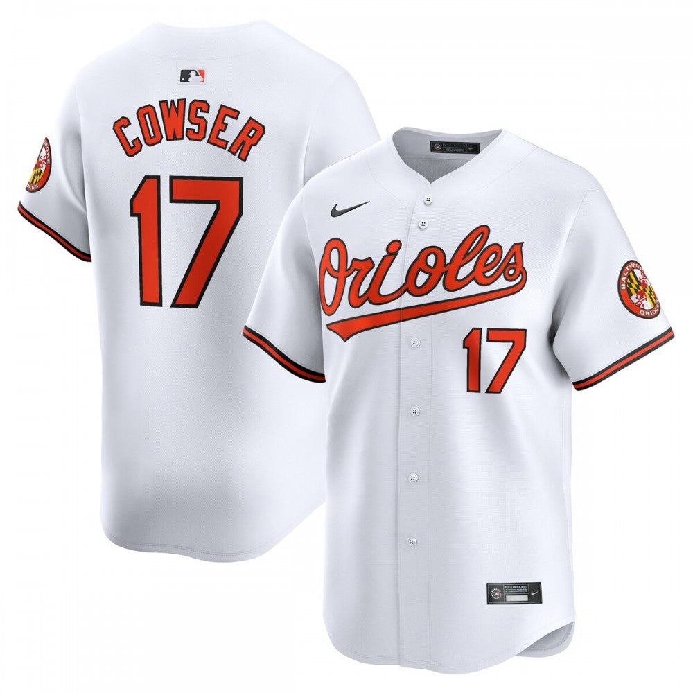 Colton Cowser Baltimore Orioles Nike Home Limited Player MLB Jersey - White