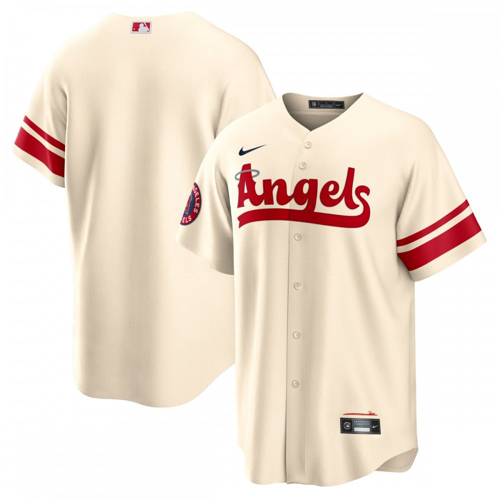 Los Angeles Angels Nike 2022 City Connect Replica Team MLB Jersey - Cream