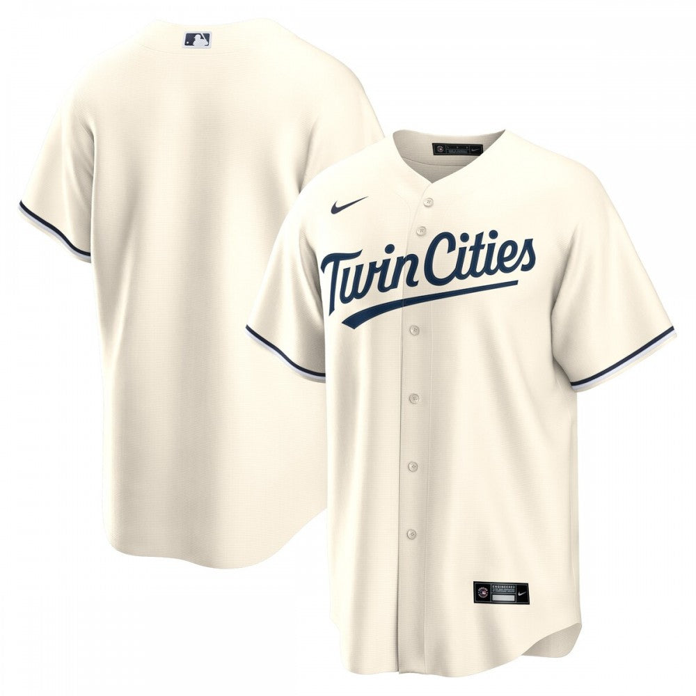 Minnesota Twins Nike Alternate Replica Team MLB Jersey - Cream