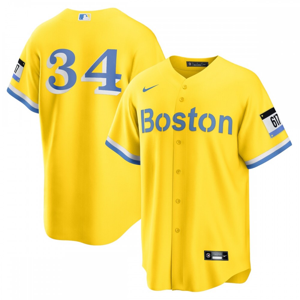 David Ortiz Boston Red Sox Nike Retired Player City Connect Replica MLB Jersey - Gold