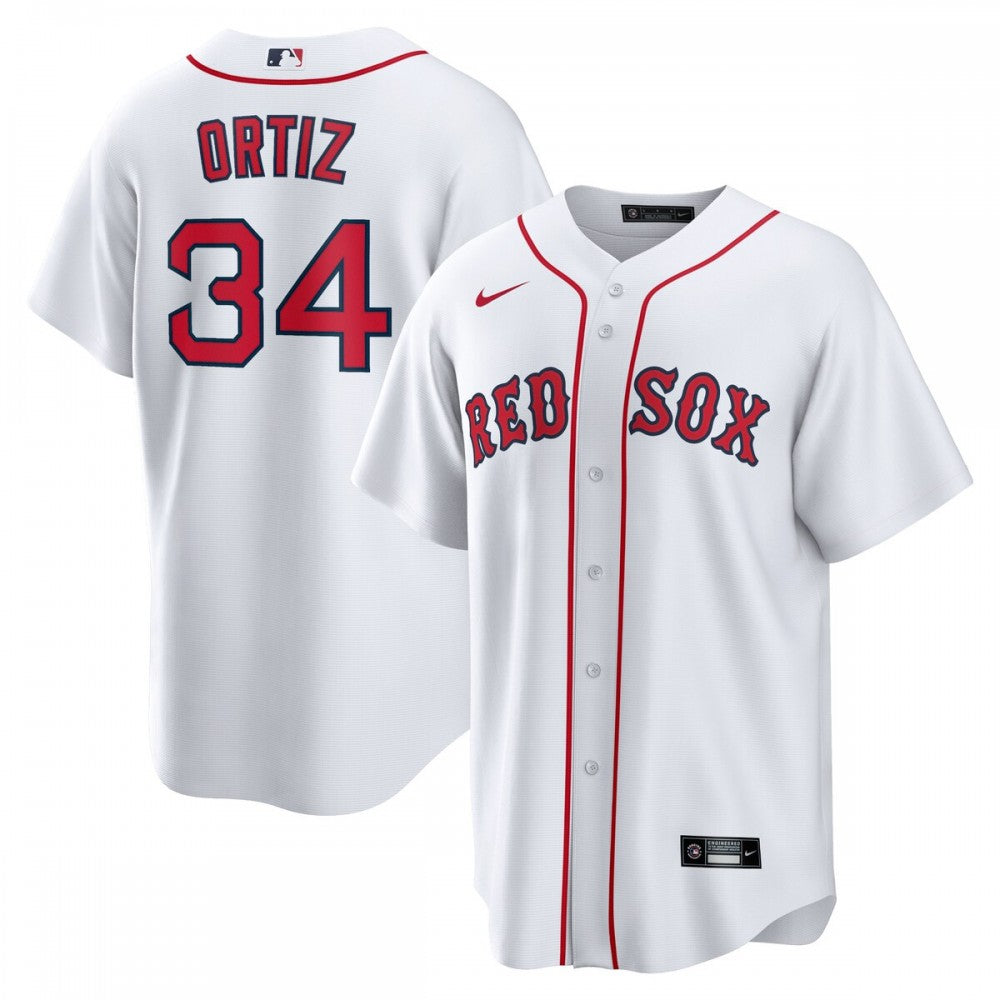 David Ortiz Boston Red Sox Nike Home Replica Player MLB Jersey - White
