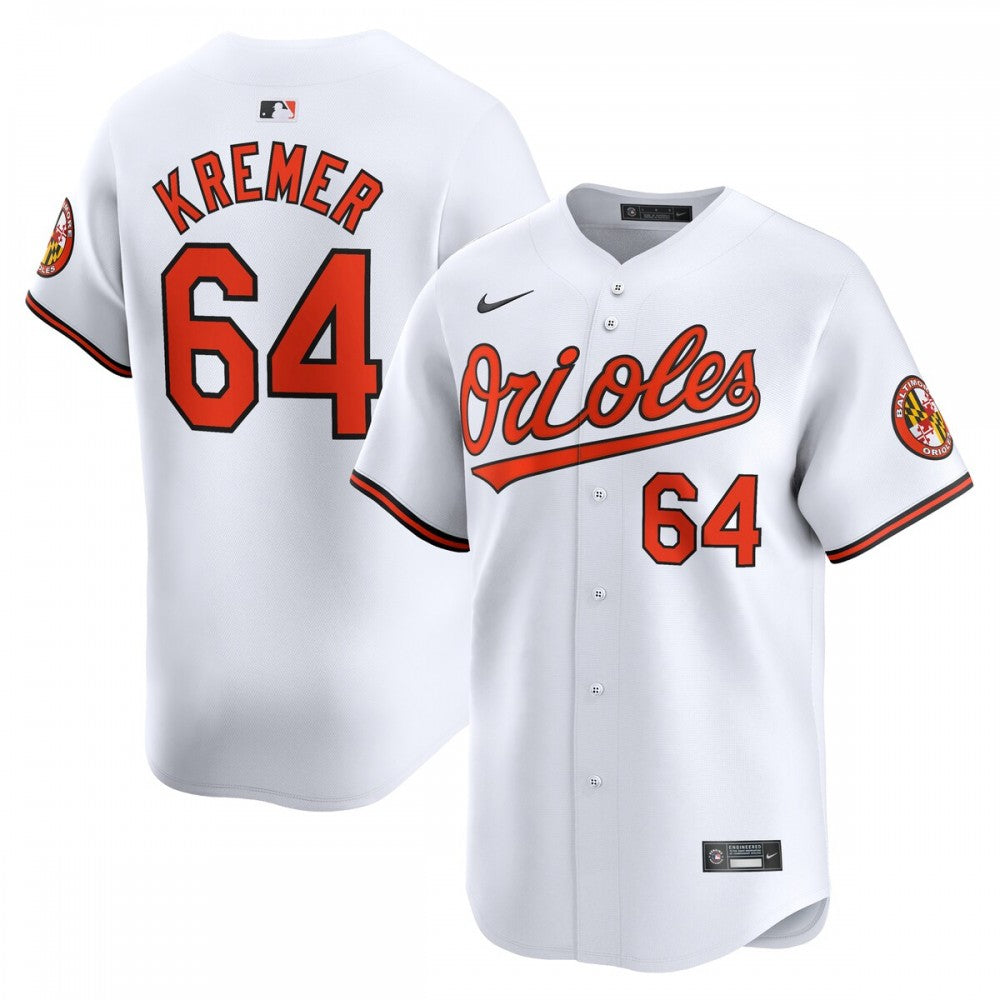 Dean Kremer Baltimore Orioles Nike Home Limited Player MLB Jersey - White