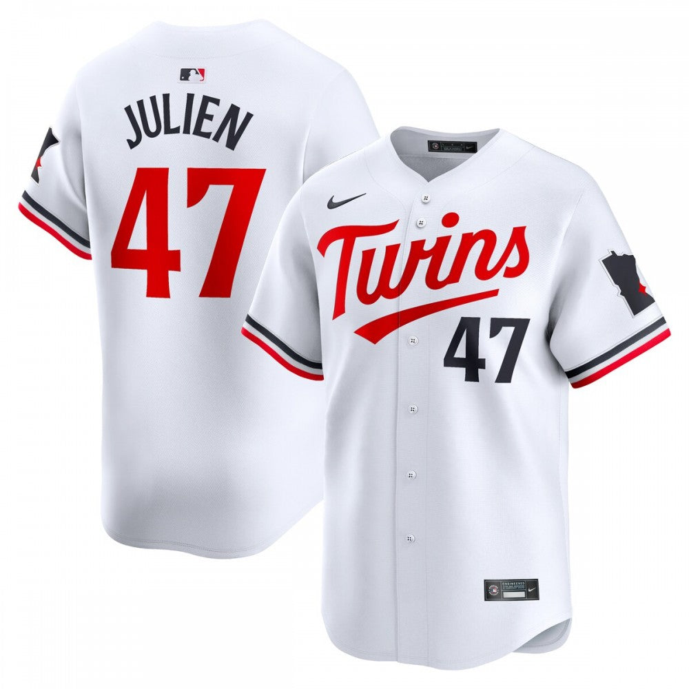 Edouard Julien Minnesota Twins Nike Home Limited Player MLB Jersey - White