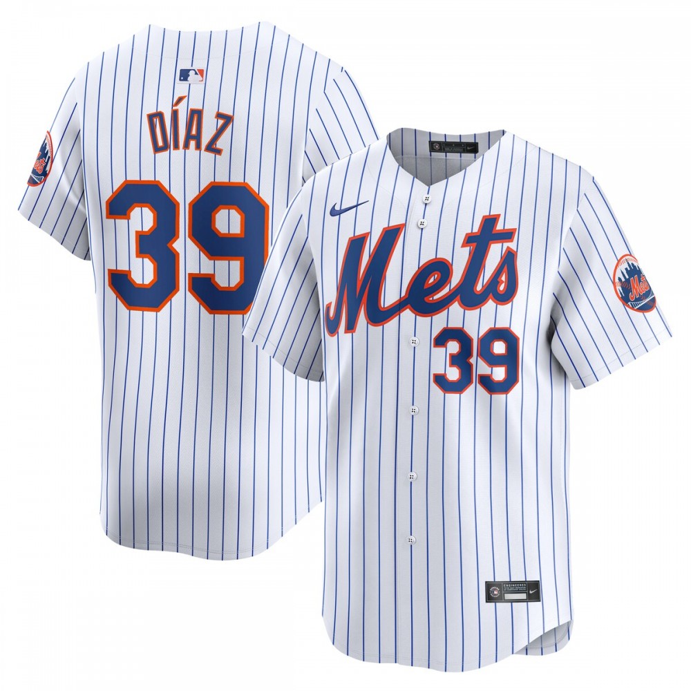 Edwin Diaz New York Mets Nike Home Limited Player MLB Jersey - White