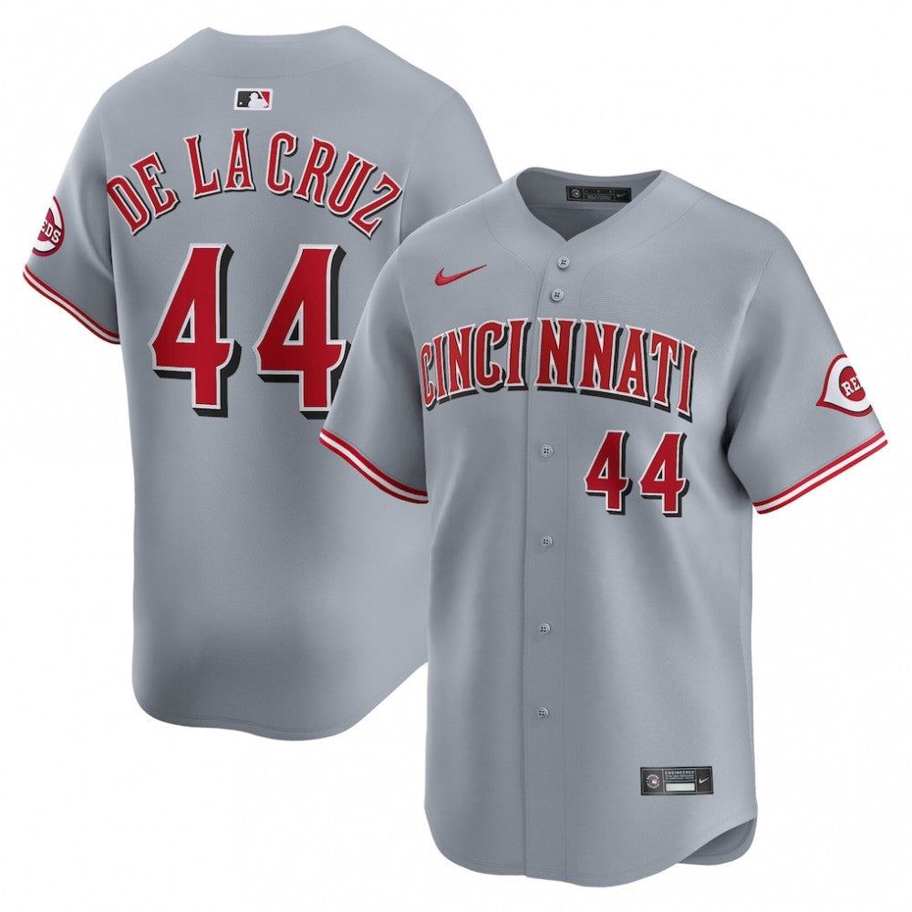 Elly De La Cruz Cincinnati Reds Nike Road Limited Player MLB Jersey - Gray