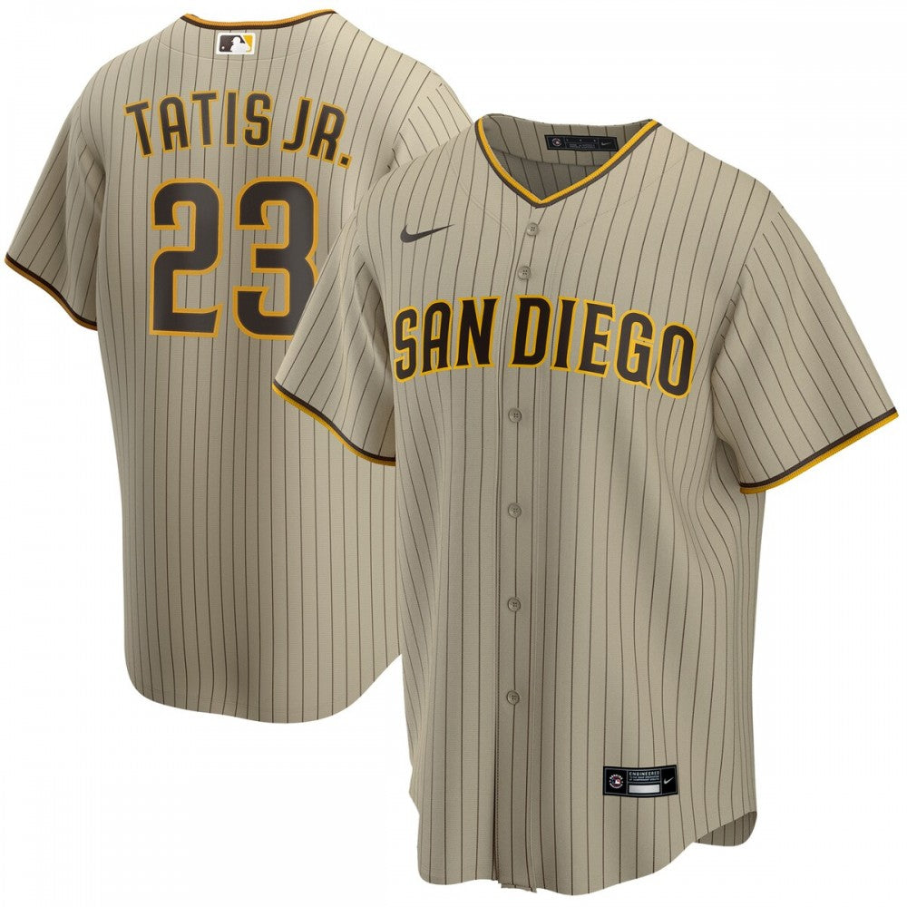 Fernando Tatis Jr. San Diego Padres Nike Alternate Replica Player MLB Jersey - Tan