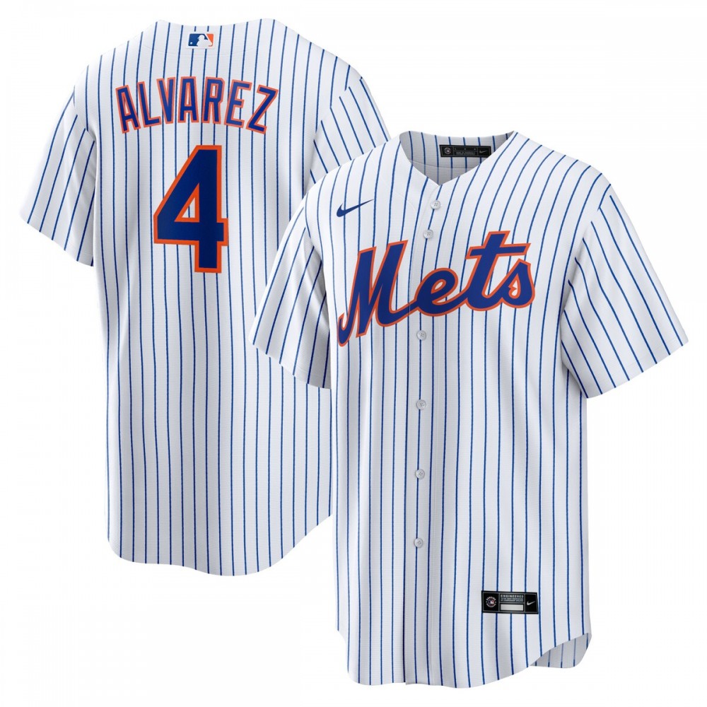 Francisco Alvarez New York Mets Nike Replica Player MLB Jersey - White