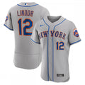 Francisco Lindor New York Mets Nike Road Authentic Player MLB Jersey - Gray