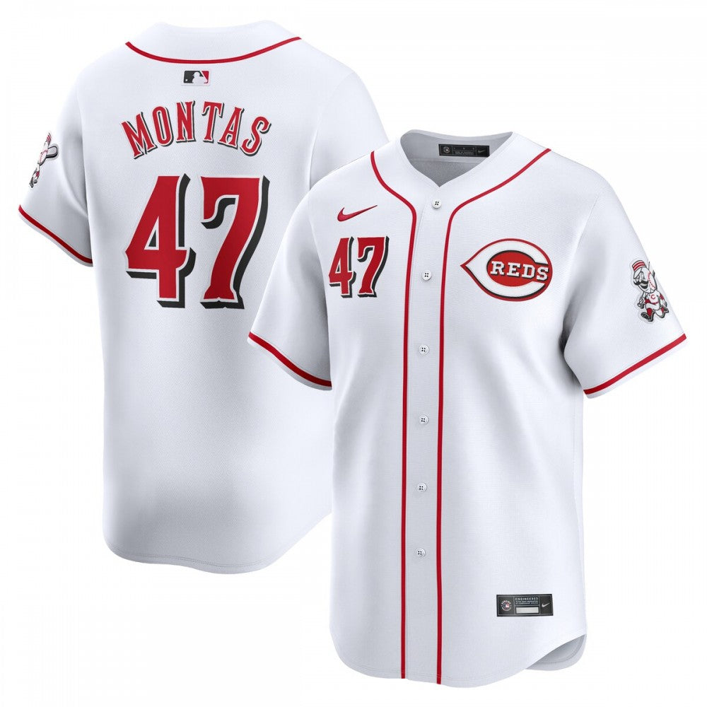 Frankie Montas Cincinnati Reds Nike Home Limited Player MLB Jersey - White