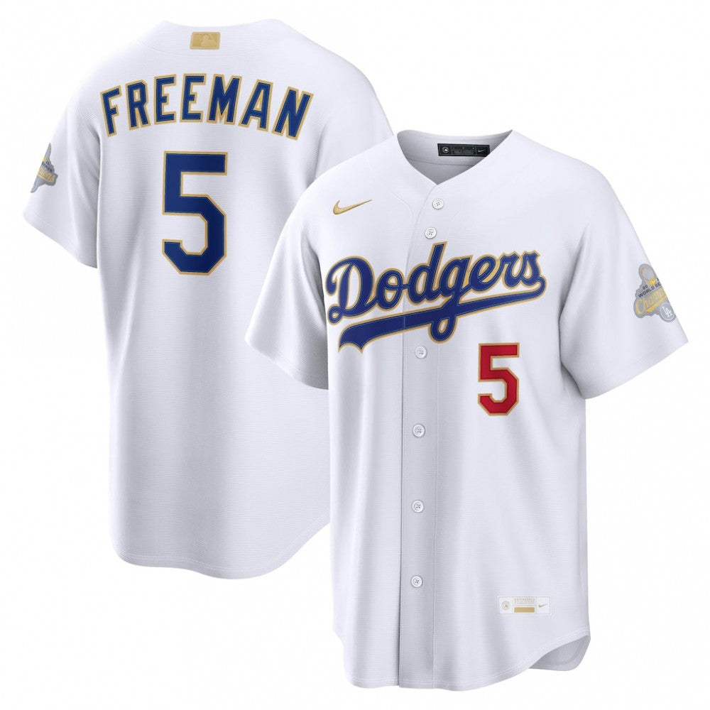 Freddie Freeman Los Angeles Dodgers Nike 2026 Gold Collection Stadium MLB Jersey - White