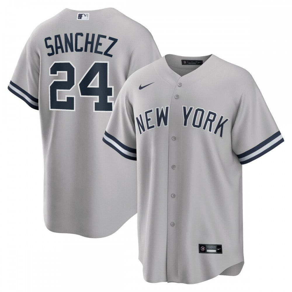 Gary Sanchez New York Yankees Nike Road Replica Player Name MLB Jersey - Gray