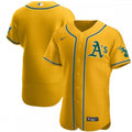 Oakland Athletics Nike Authentic Official Team MLB Jersey - Gold
