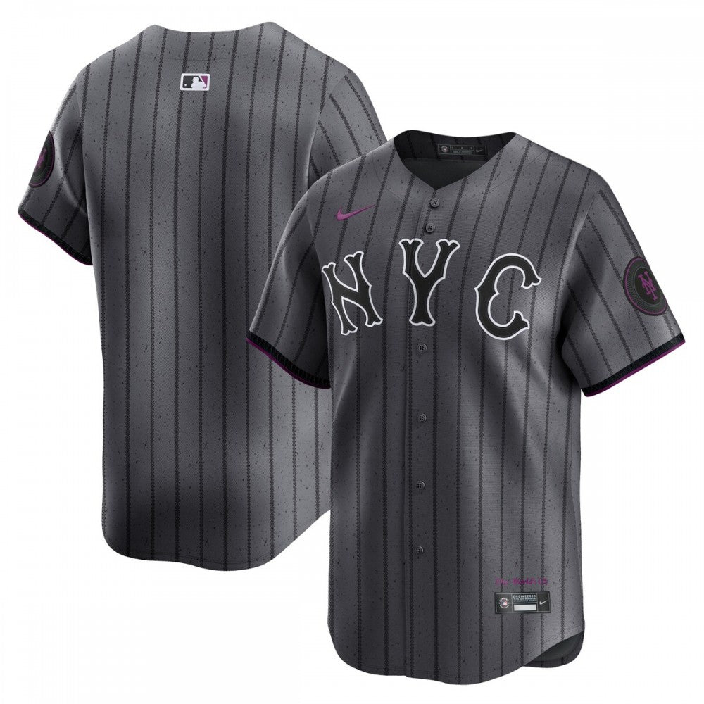 New York Mets Nike 2024 City Connect Limited MLB Jersey - Graphite