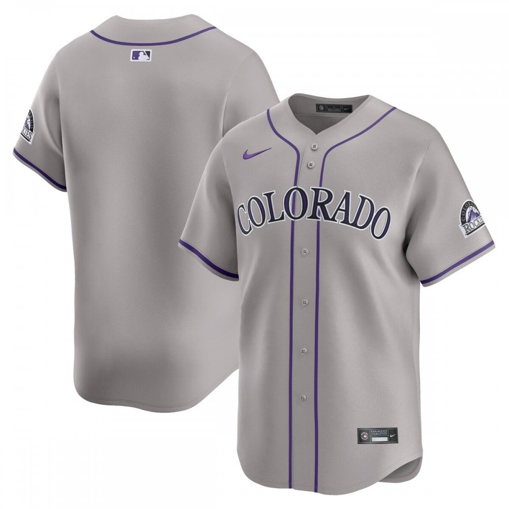 Colorado Rockies Nike Road Limited MLB Jersey?C Gray