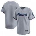 Miami Marlins Nike Road Limited MLB Jersey?C Gray