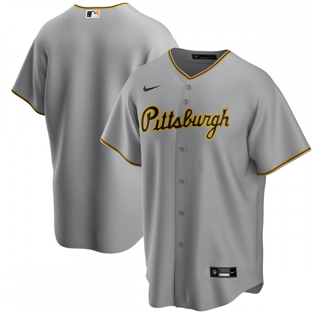 Pittsburgh Pirates Nike Away Replica Team MLB Jersey - Gray
