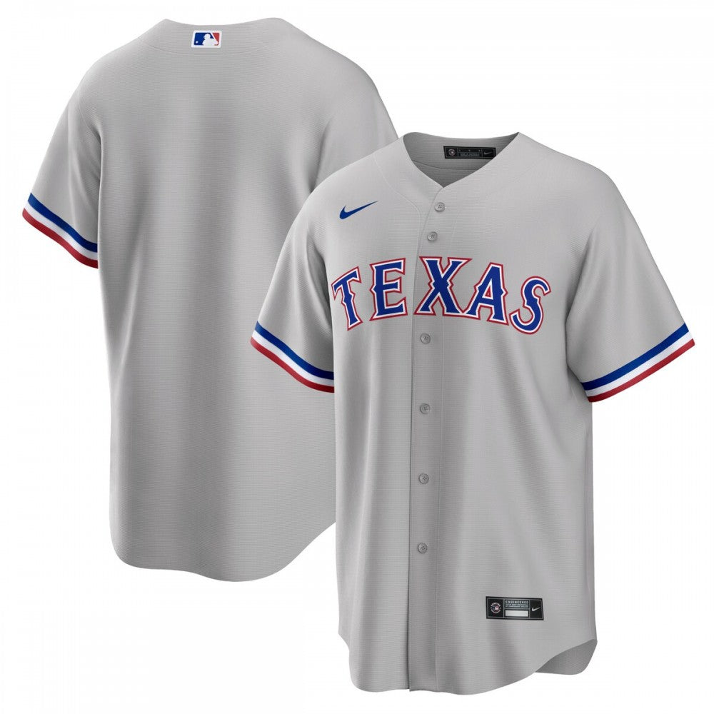 Texas Rangers Nike Road Replica Team MLB Jersey - Gray