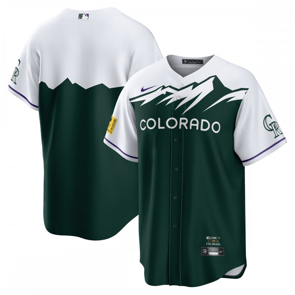 Colorado Rockies Nike 2022 City Connect Replica Team MLB Jersey - Green