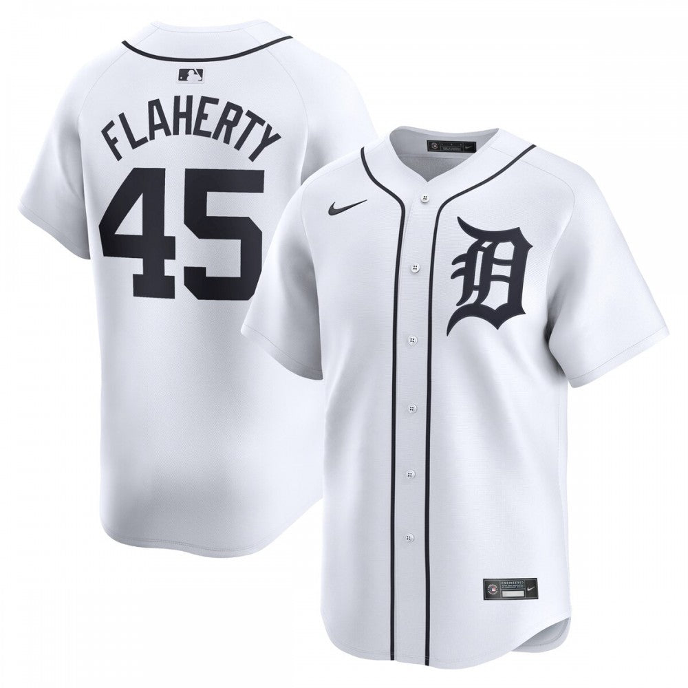 Jack Flaherty Detroit Tigers Nike Home Limited Player MLB Jersey - White