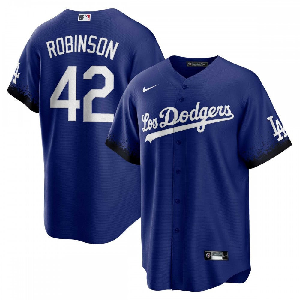 Jackie Robinson Los Angeles Dodgers Nike City Connect Replica Player MLB Jersey - Royal