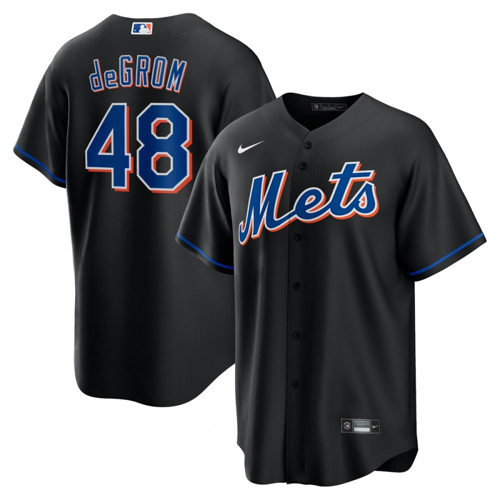 Jacob deGrom New York Mets Nike 2022 Alternate Replica Player MLB Jersey - Black