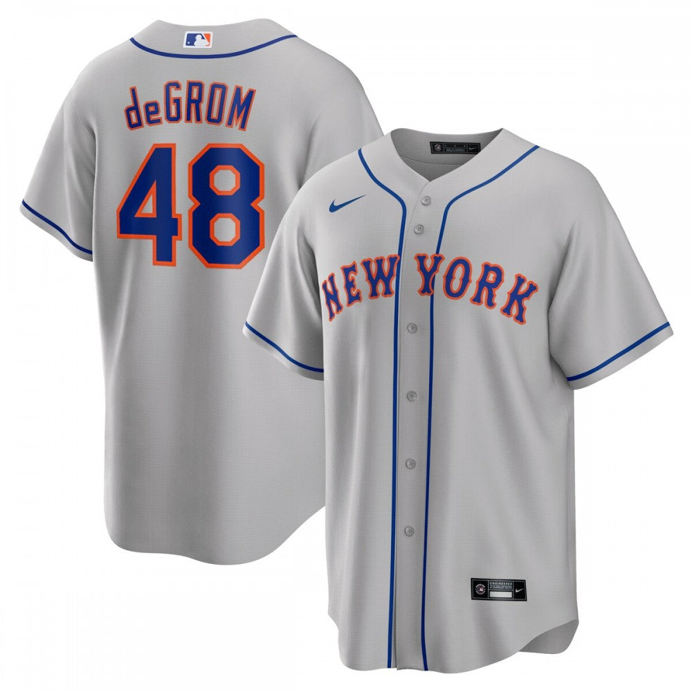Jacob deGrom New York Mets Nike Road Replica Player Name MLB Jersey - Gray