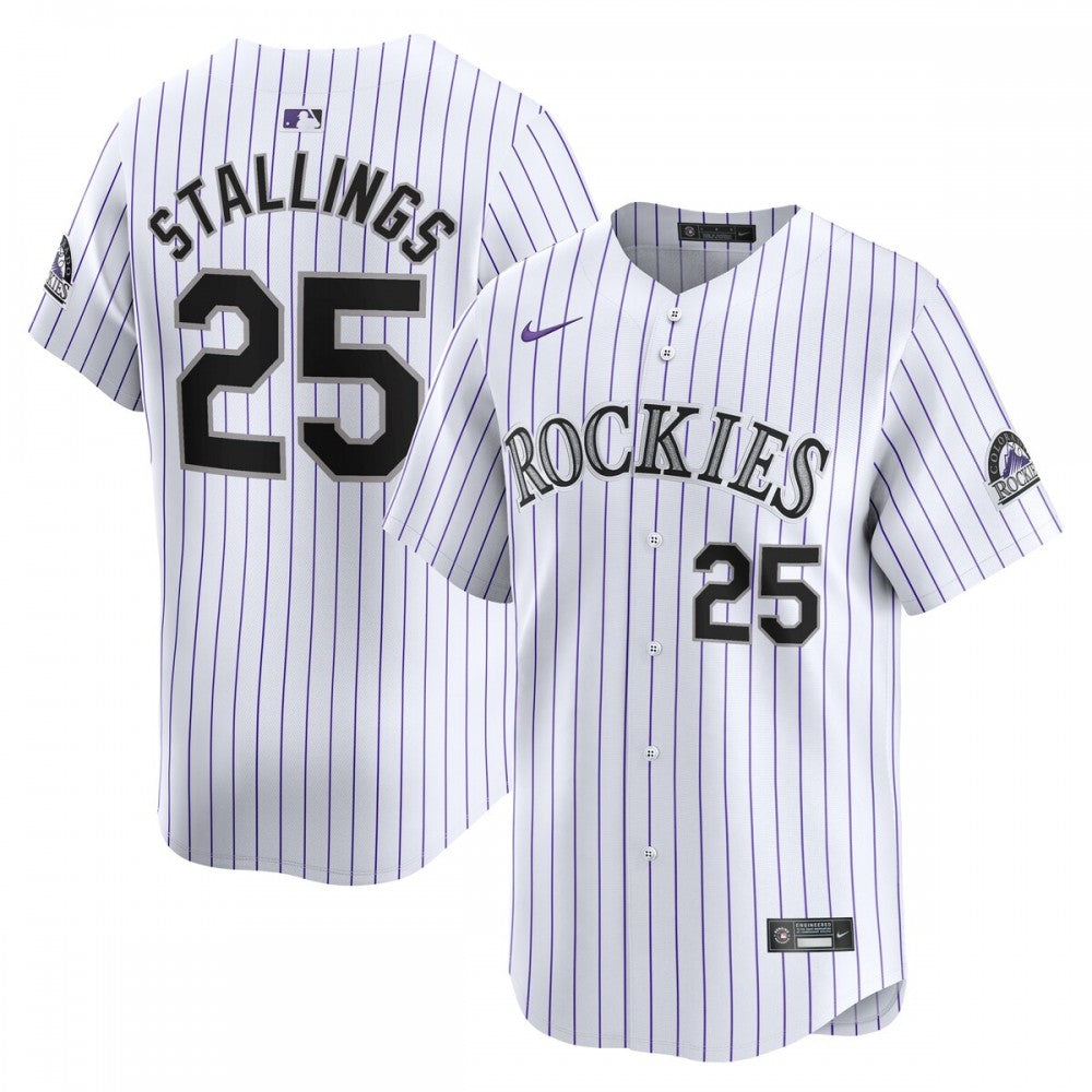Jacob Stallings Colorado Rockies Nike Home Limited Player MLB Jersey - White
