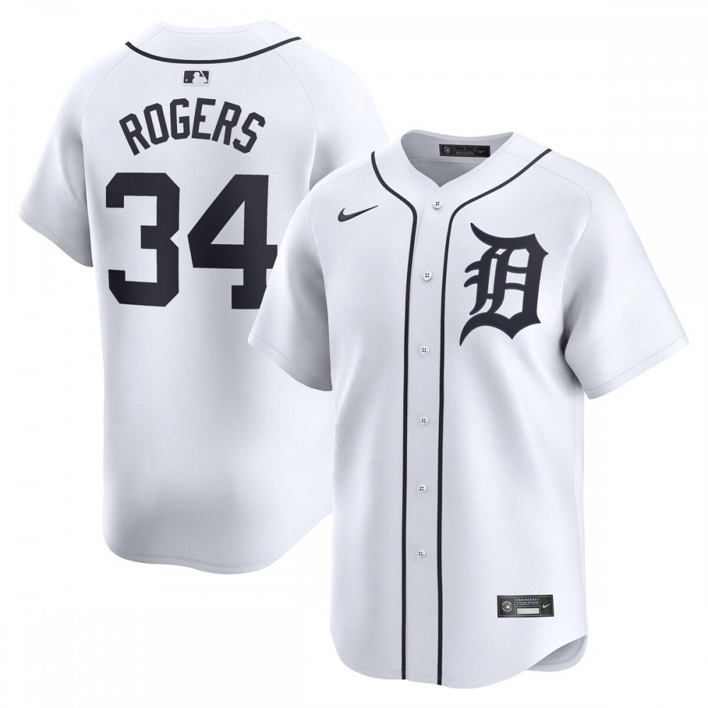Jake Rogers Detroit Tigers Nike Home Limited Player MLB Jersey - White