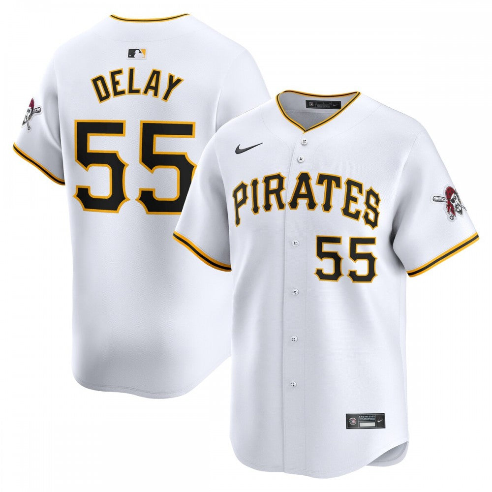 Jason Delay Pittsburgh Pirates Nike Home Limited Player MLB Jersey?C White