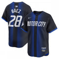Javier Baez Detroit Tigers Nike 2024 City Connect Limited MLB Jersey - Navy