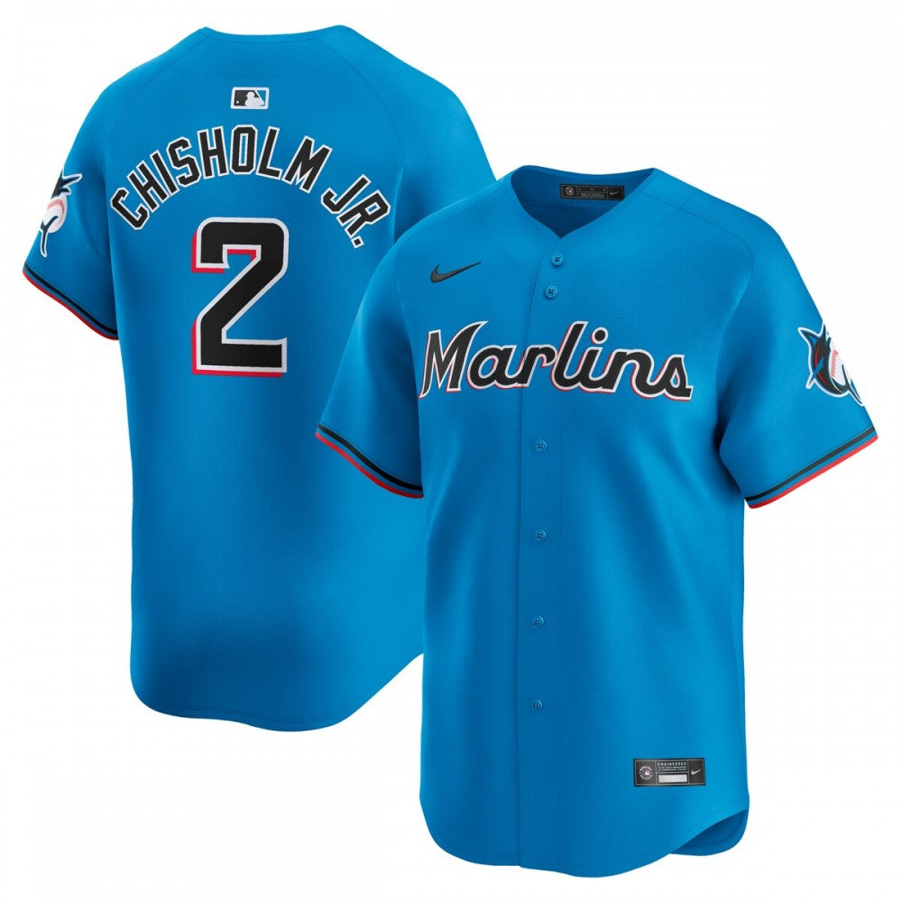Jazz Chisholm Jr. Miami Marlins Nike Alternate Limited Player MLB Jersey?C Blue