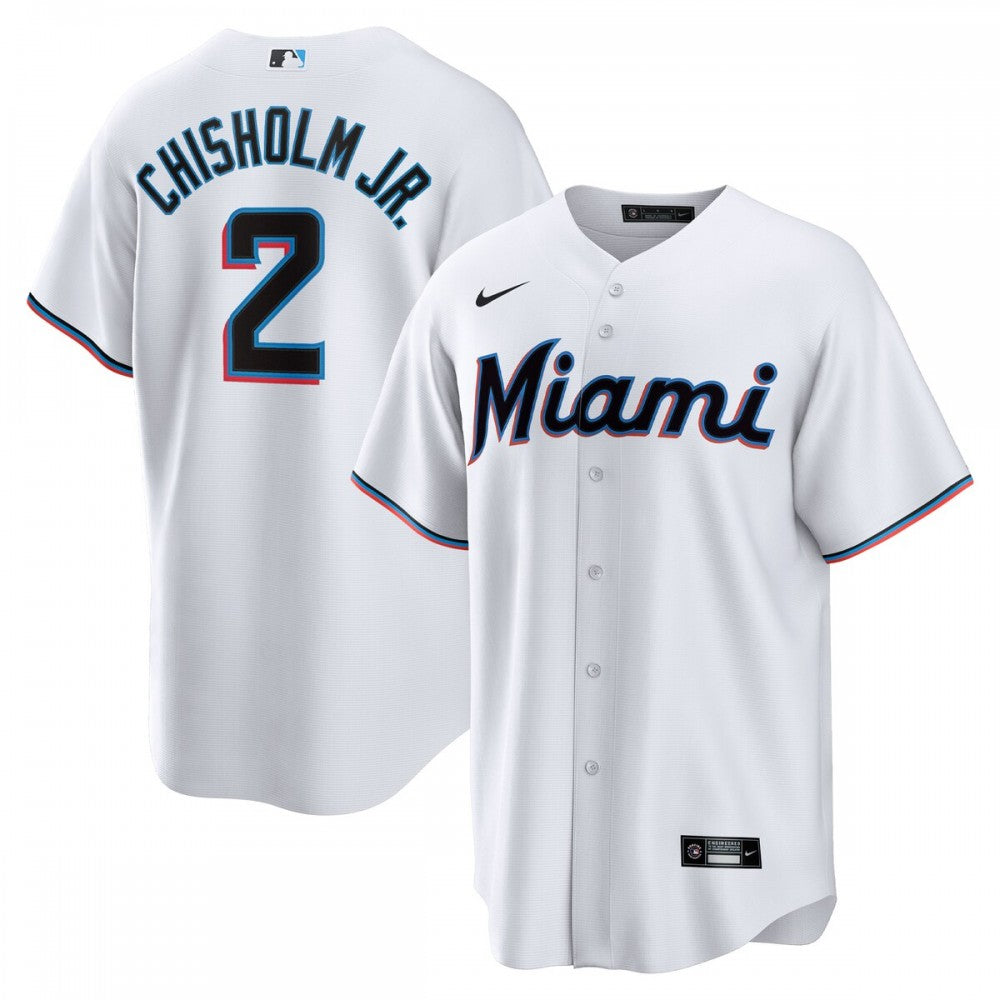 Jazz Chisholm Jr. Miami Marlins Nike Home Replica Player MLB Jersey - White