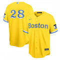 J.D. Martinez Boston Red Sox Nike City Connect Replica Player MLB Jersey - Gold