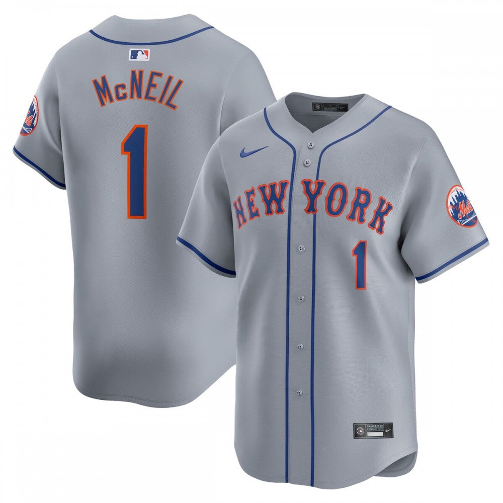 Jeff McNeil New York Mets Nike Away Limited Player MLB Jersey - Gray